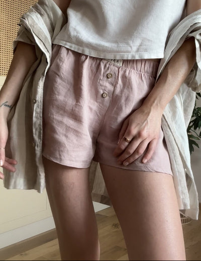 Lniane bokserki damskie