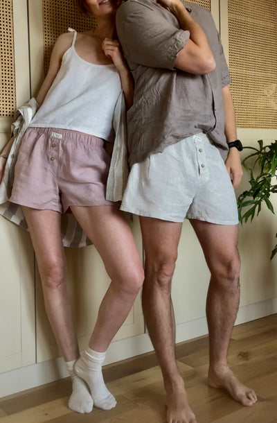 Lniane bokserki damskie