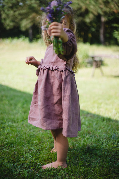 Lniana sukienka Balloon mini