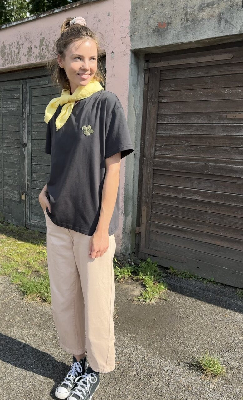 T-shirt oversize Flower Power