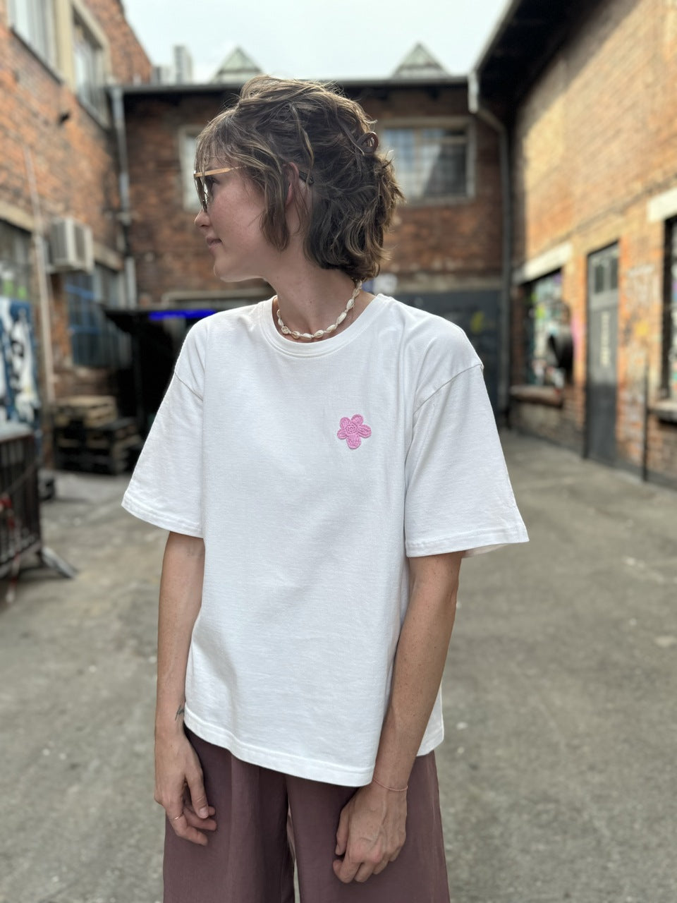 T-shirt oversize Flower Power